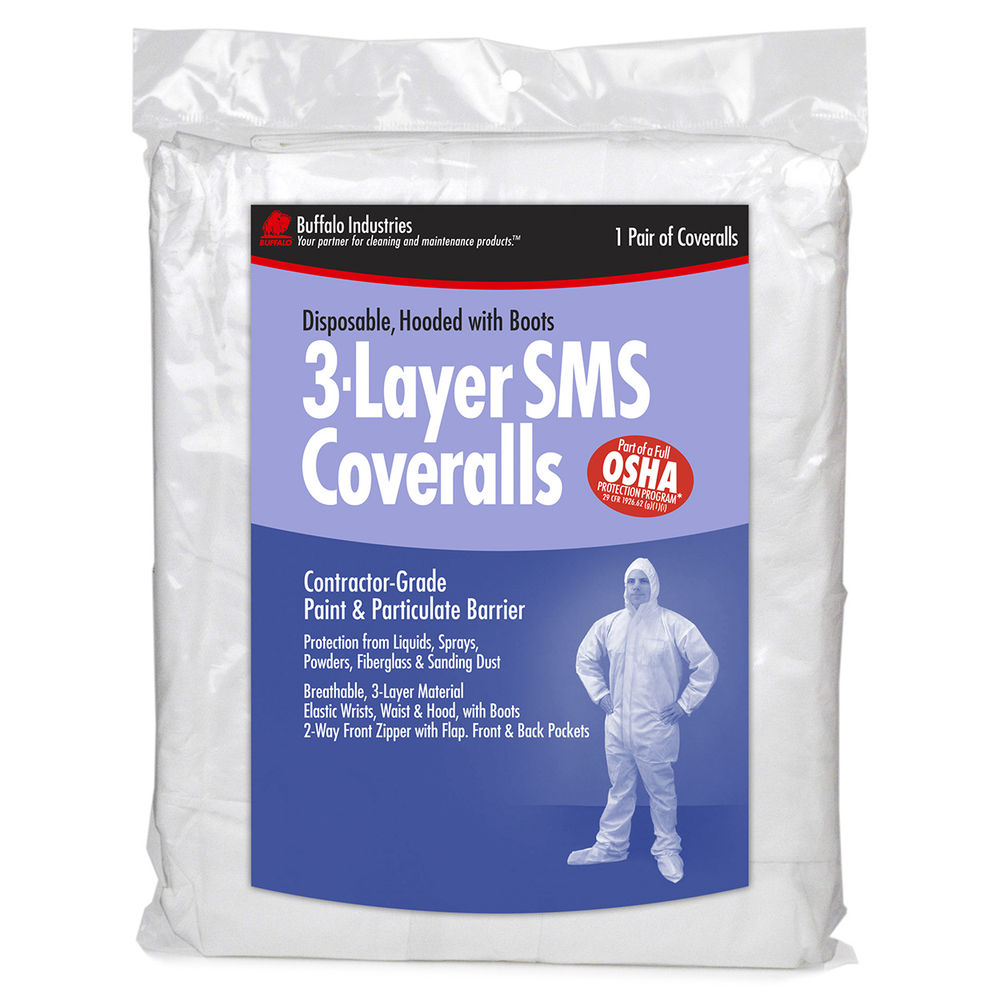 XX-Large Disposable 3-Layer Contractor Grade SMS Coverall with