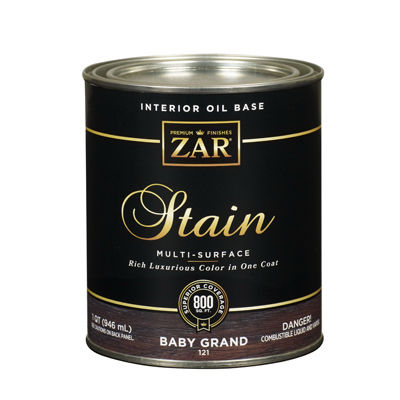 ZAR Black Wood Stain #121 Onyx 1/2 pt. at Discount Builders Supply