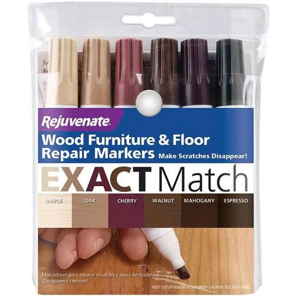 Rejuvenate Wood Color Markers 6 Pack at Discount Builders Supply