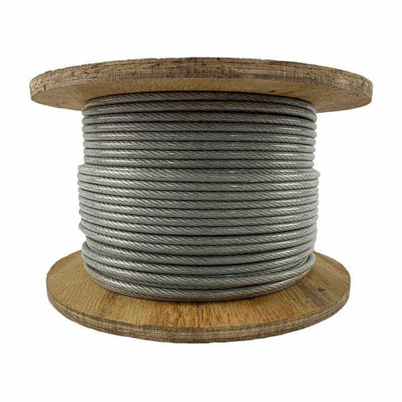 Wire Rope Vinyl Wire Rope 1/4 in. Vinyl Coated at Discount Builders Supply & Hardware ...
