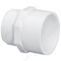 Pvc Adapter One Side Not Threaded PVC Male Adapter 1/2 in. at Discount Builders Supply & Hardware | PVC ...