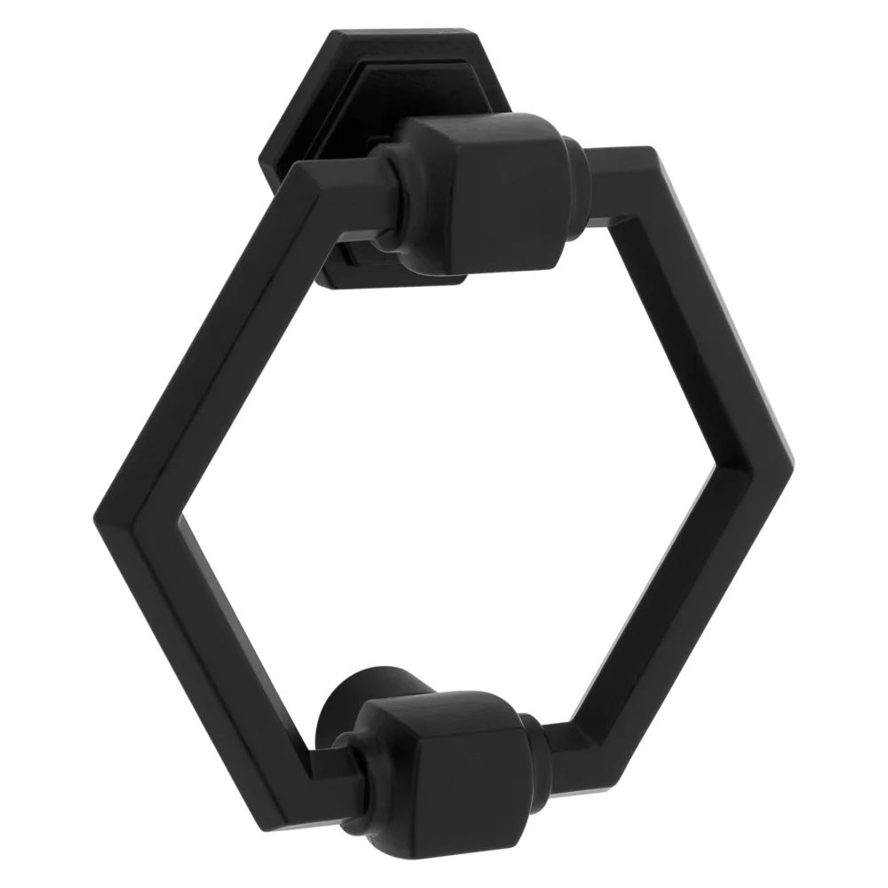 National Hardware Black 4 in. Matte Powell Door Knocker at