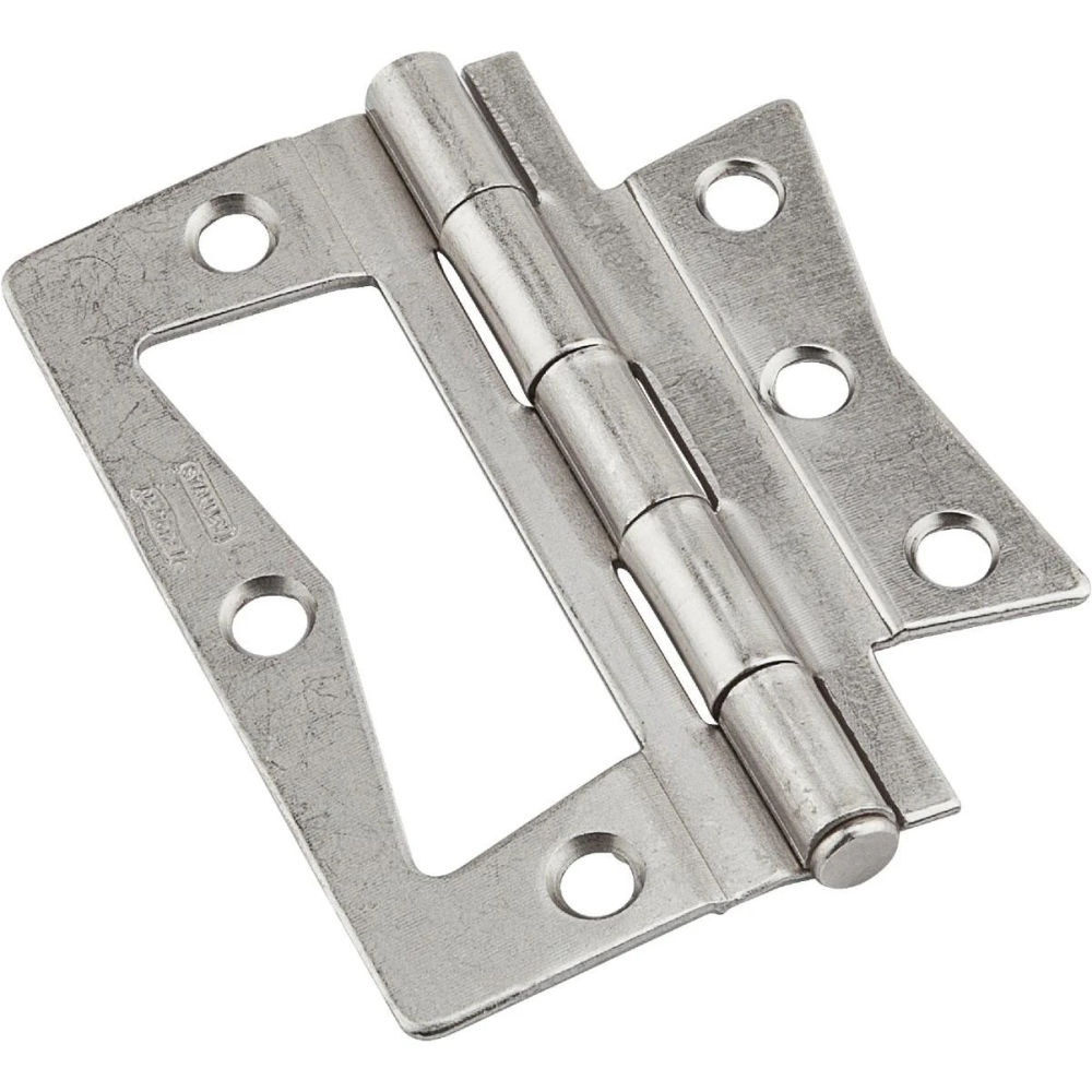 National Hardware 3 in. SurfMount Hinge Satin Nickel at Discount