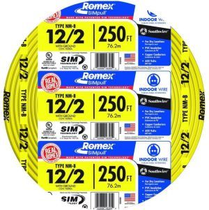 NM-B Wire 12/2 With Ground Yellow 250 ft. Box at Discount Builders