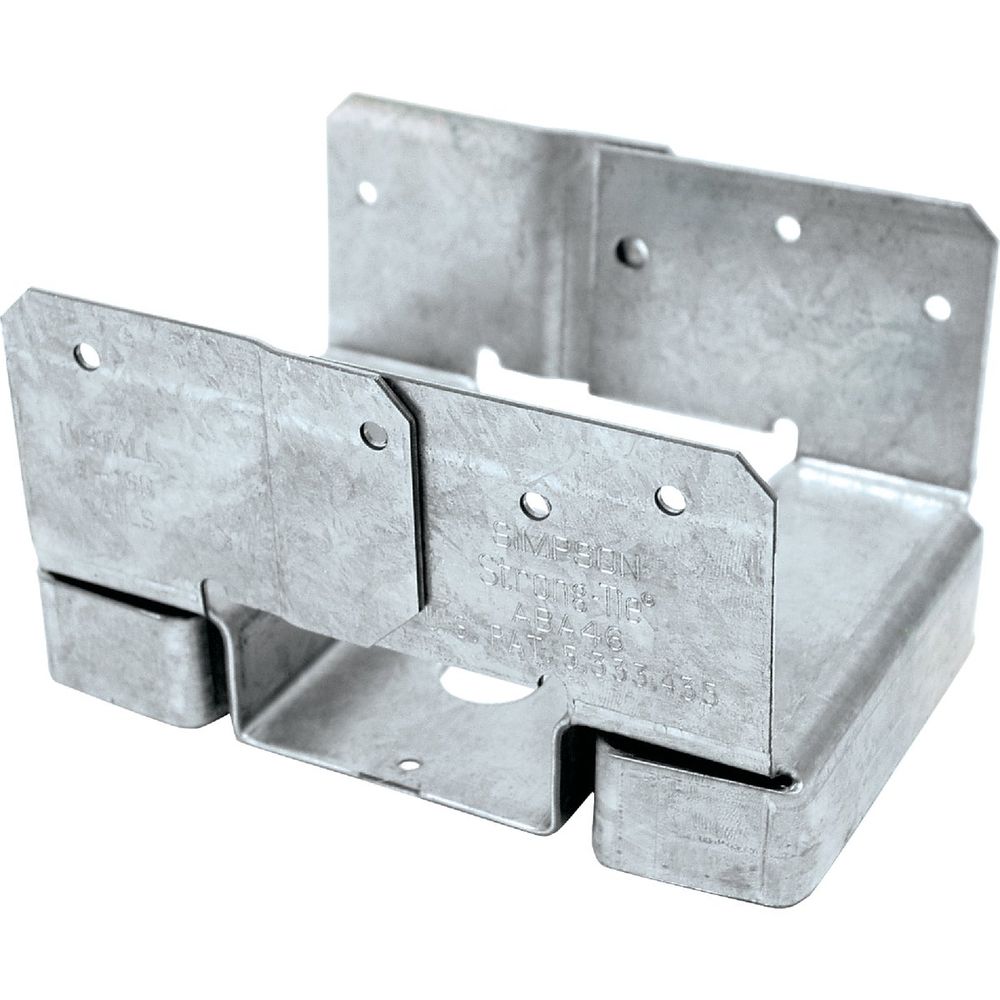 ABA ZMAX Galvanized Adjustable Standoff Post Base for 4x6 at