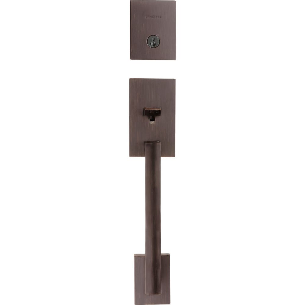 Kwikset Signature Series San Clemente Matte Black Entry Door