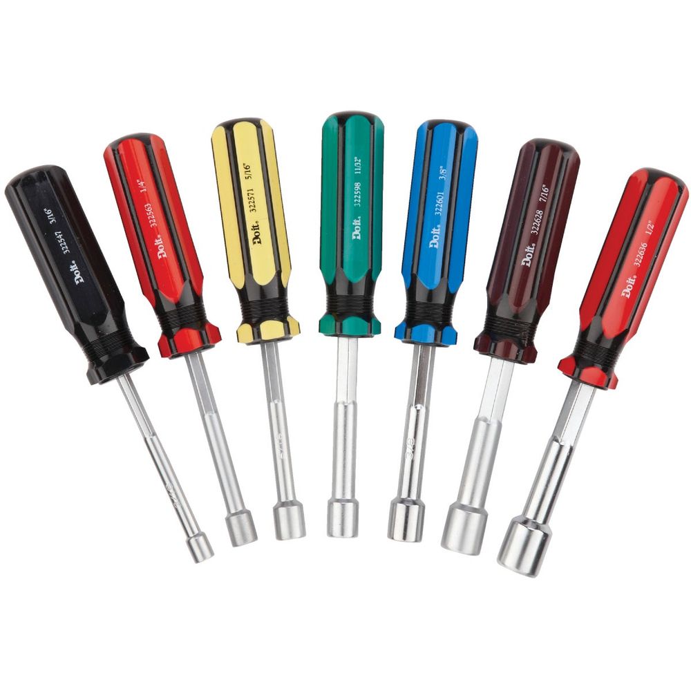 B3 DD10.5ドライバー Do it Standard 3 In. Solid Shaft Nut Driver Set, 7-Piece at