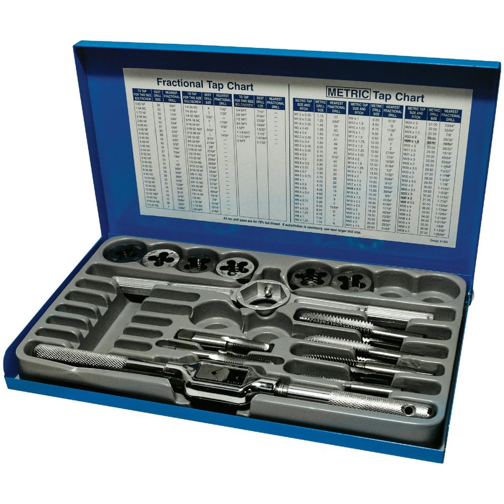 Century Drill & Tool Tap and Die Fractional Set (14-Piece) at