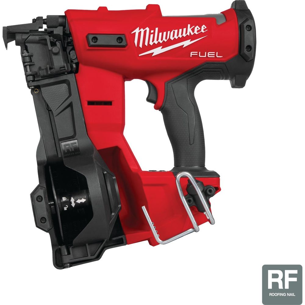 Milwaukee M18 FUEL Brushless Cordless Coil Roofing Nailer (Tool Only ...