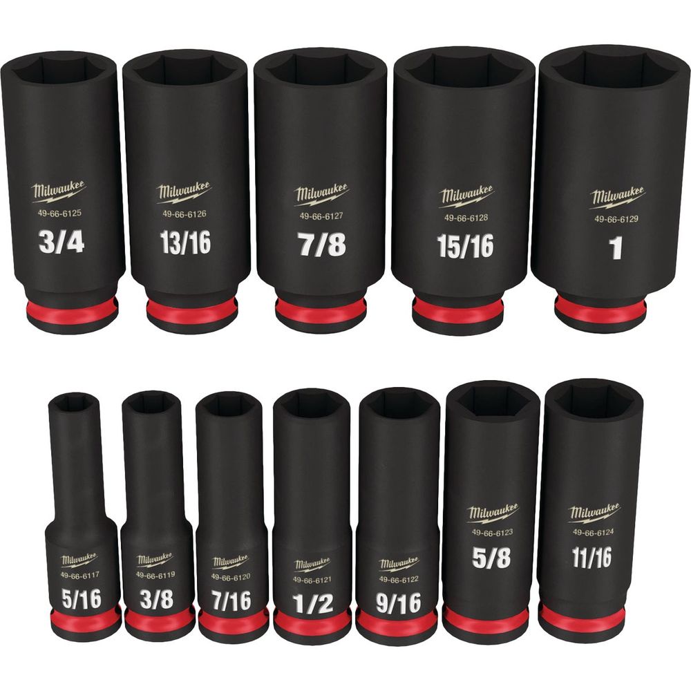 Milwaukee SHOCKWAVE Standard 3/8 In. Drive 6-Point Deep Impact