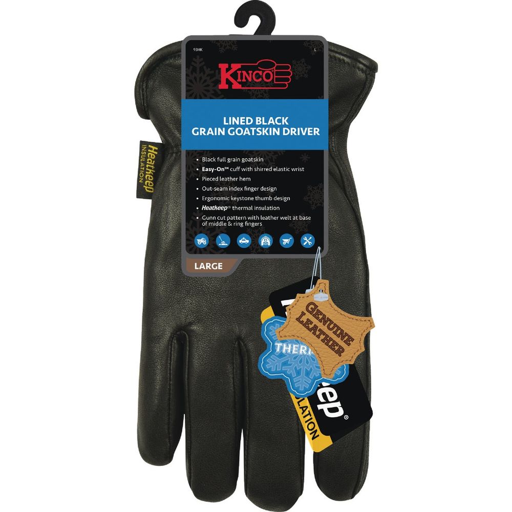 gokkin Kinco Men's XL Full Grain Goatskin Thermal Insulated Winter Work