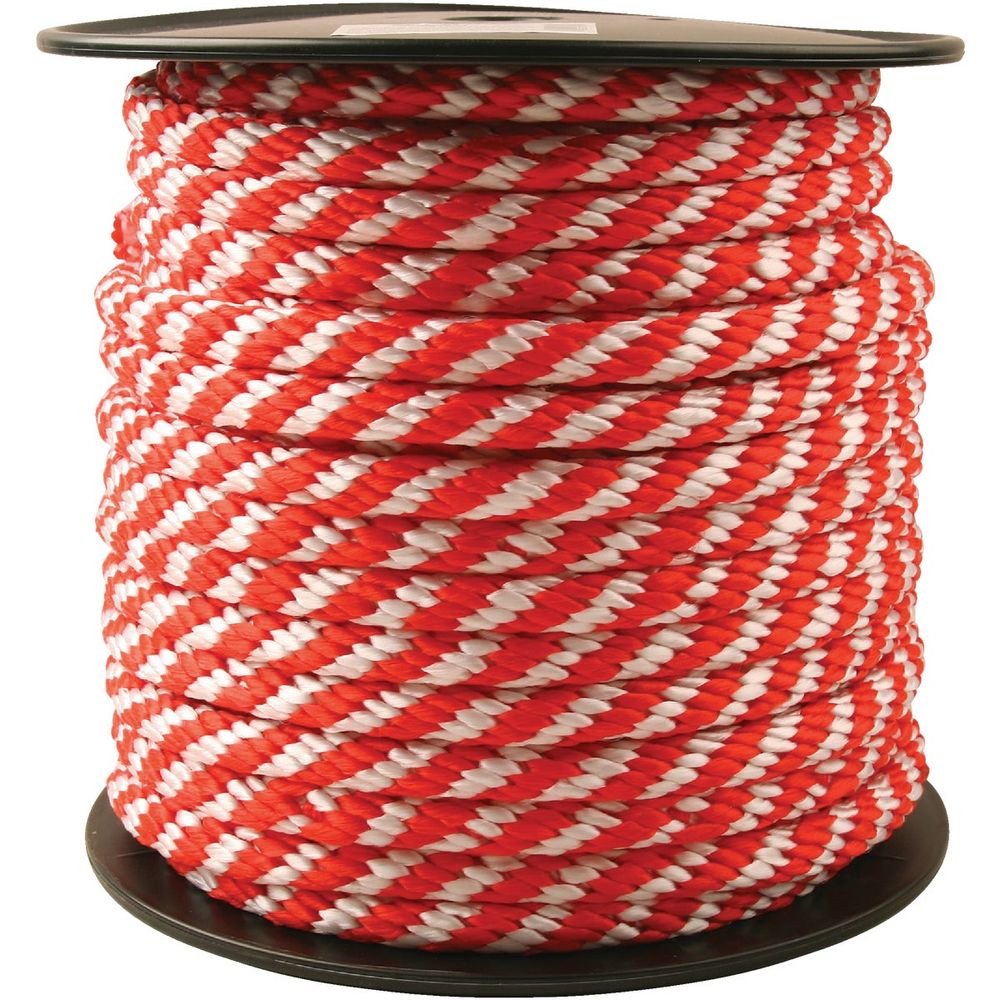 Darba Rope Do it Best 5/8 In. x 150 Ft. Red & White Derby Polypropylene Rope at ...