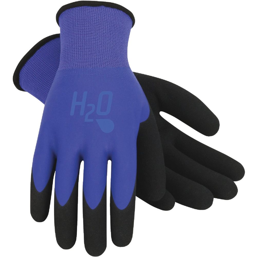 Mud H2O Women's Large Latex Coated Polyester Cobalt Blue Garden