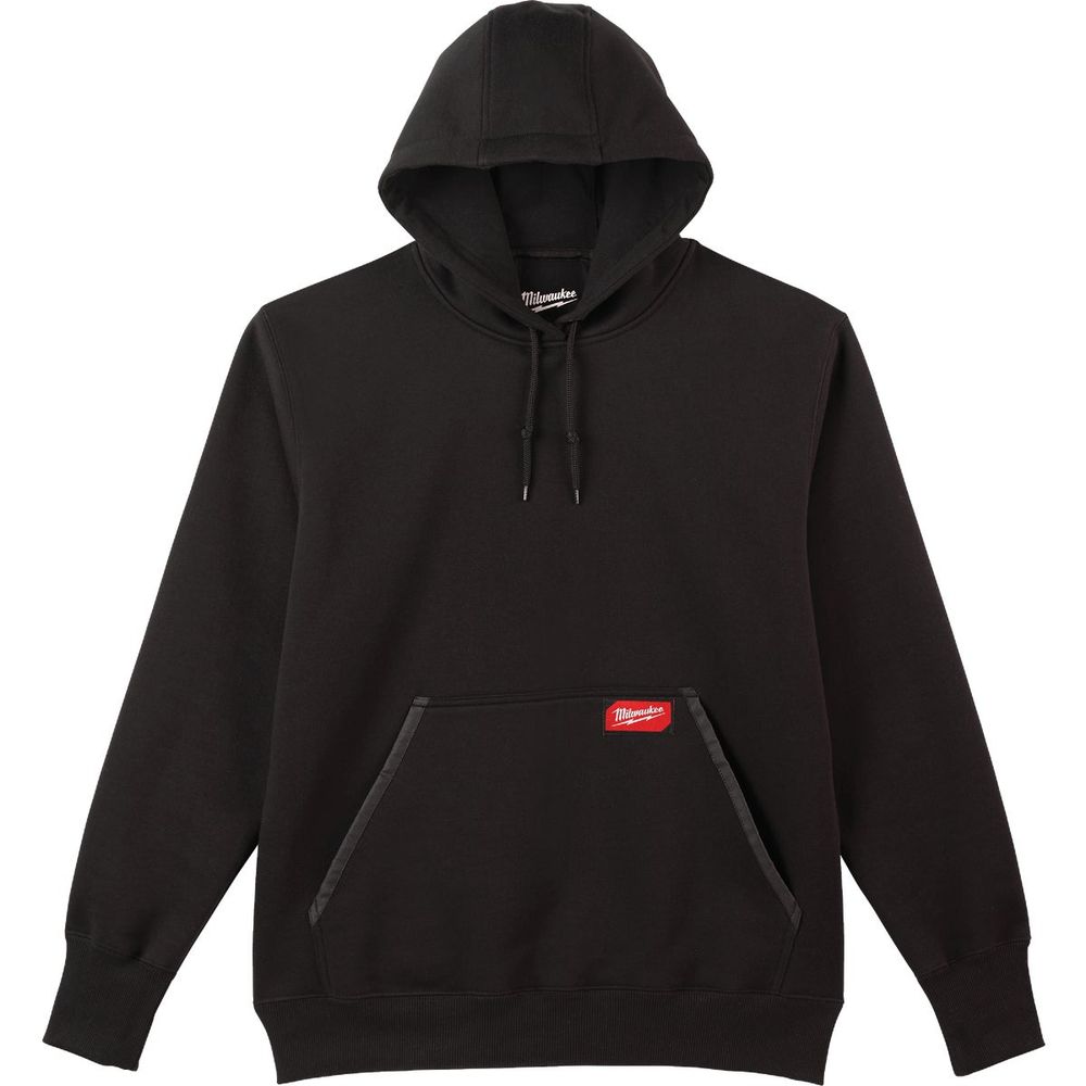 Milwaukee 2XL Black Heavy-Duty Pullover Hooded Sweatshirt at