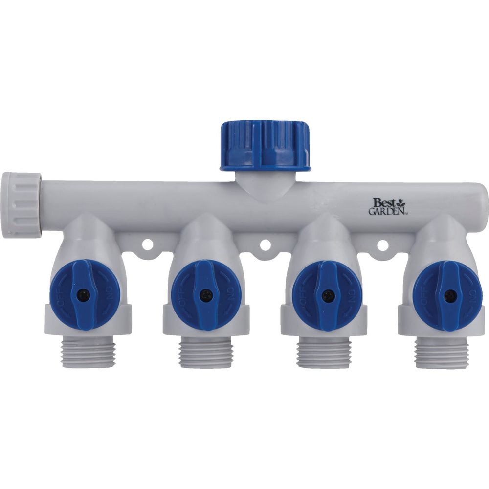 Poly 4-Way Connector Hose Shutoff Manifold at S.W. Collins Co. | Hose ...