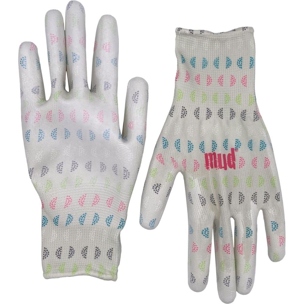 Mud Med/Large Geo Print Polyester Garden Gloves at Tahlequah