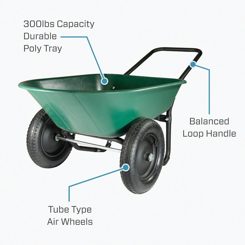 5 Cu. Ft. Poly Wheelbarrow at S.W. Collins Co. | Wheelbarrows