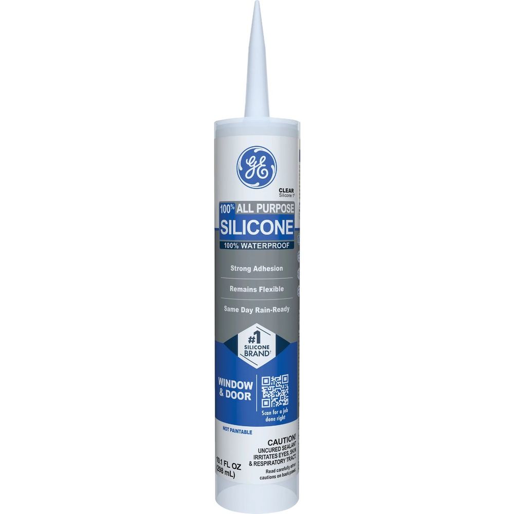 GE Window & Door All-Purpose Sealant, Clear, 10.1 Oz. Cartridge at