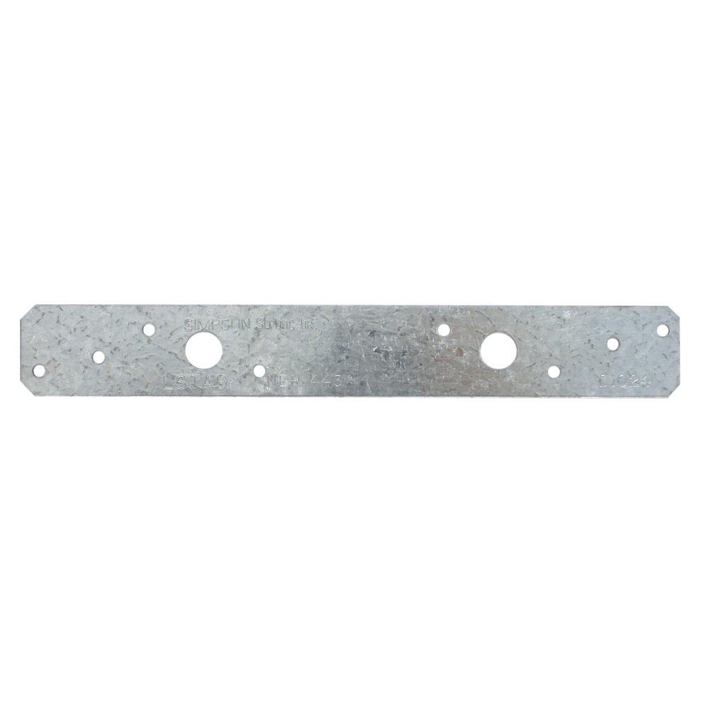 Simpson Strong-Tie LSTA Series LSTA9 Strap Tie, 9 in L x 1-1/4 in