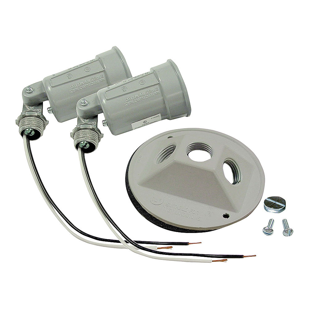 Hubbell 5625-5 Lamp Holder, Combination, Weatherproof, 3.336 in L