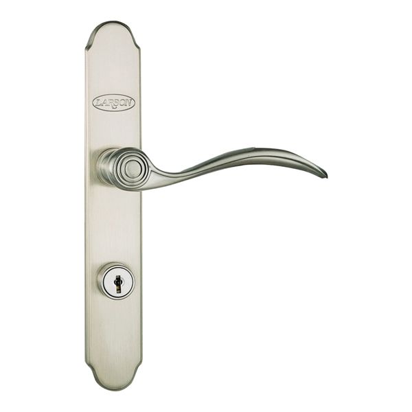Larson QuickFit Series 20297817 Door Handleset, Metal, Brushed