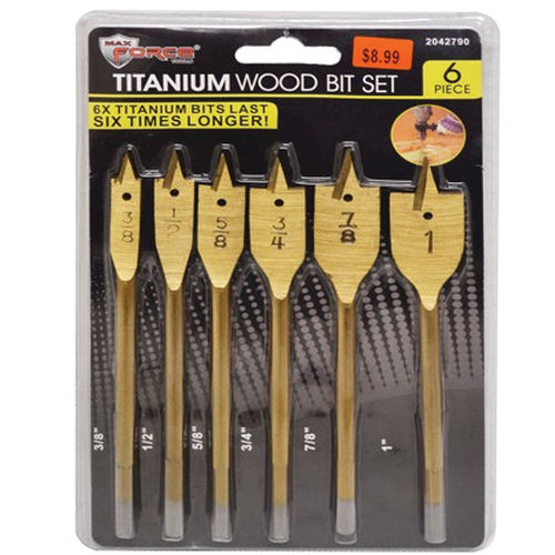 6PC TITANIUM WOOD BIT SET at Norfolk Hardware & Home Center