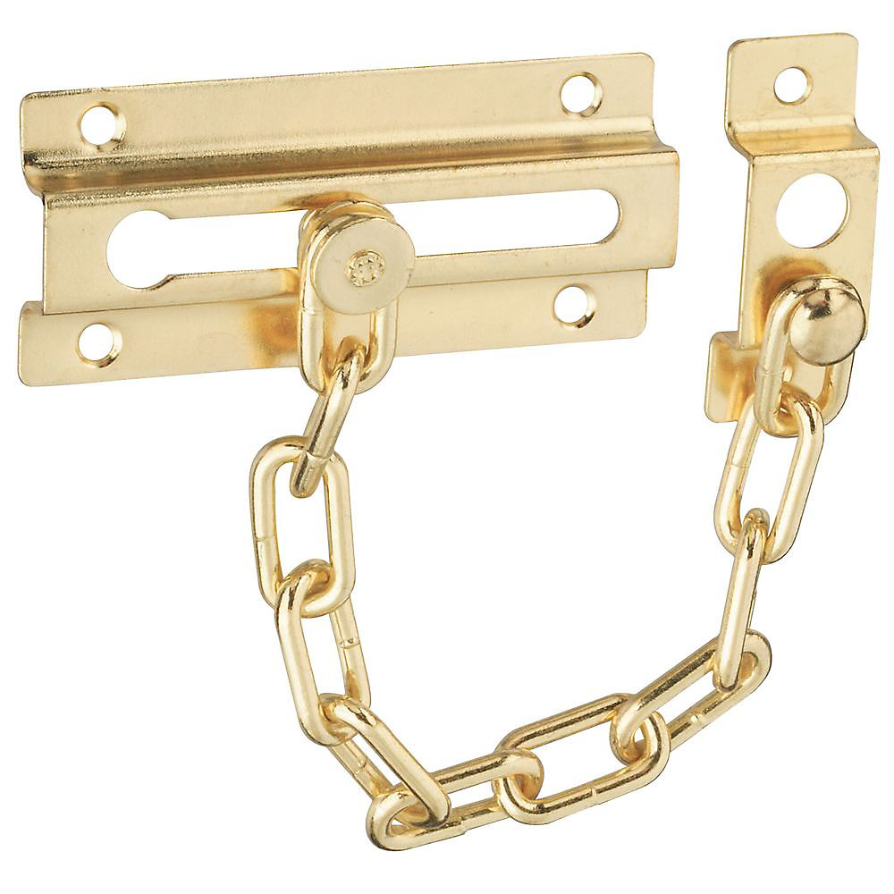 National Hardware V807 Series N183-590 Door Chain, Zinc, Brass at