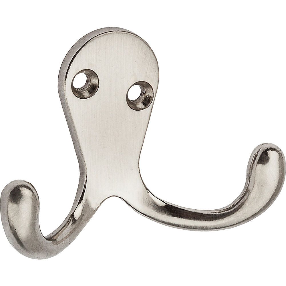 National Hardware V163 N325-522 Cloth Hook, 35 lb, 2-Hook, Zinc