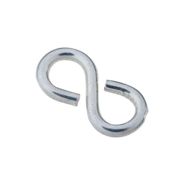 National Hardware N121-434 S-Hook, 20 lb Working Load, 0.092 in Dia Wire,  Steel, Zinc at Norfolk Hardware & Home Center | S-Hooks
