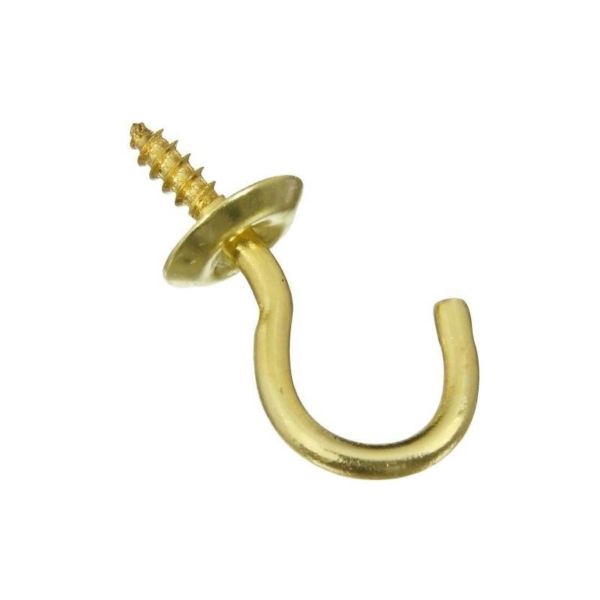 National Hardware Solid Brass Cup Hook - 3/4"