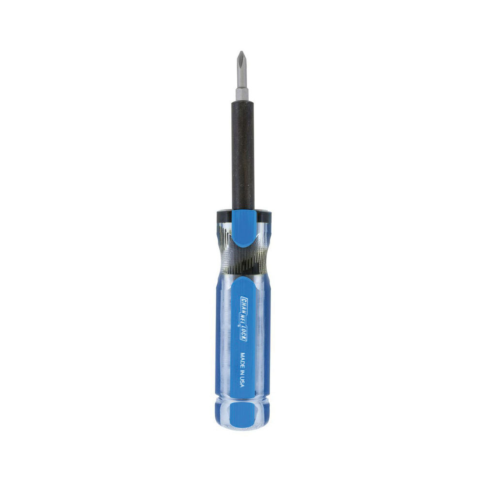 Channellock 61A 6-in-1 Professional Multi-Bit Screwdriver, 7.36 in