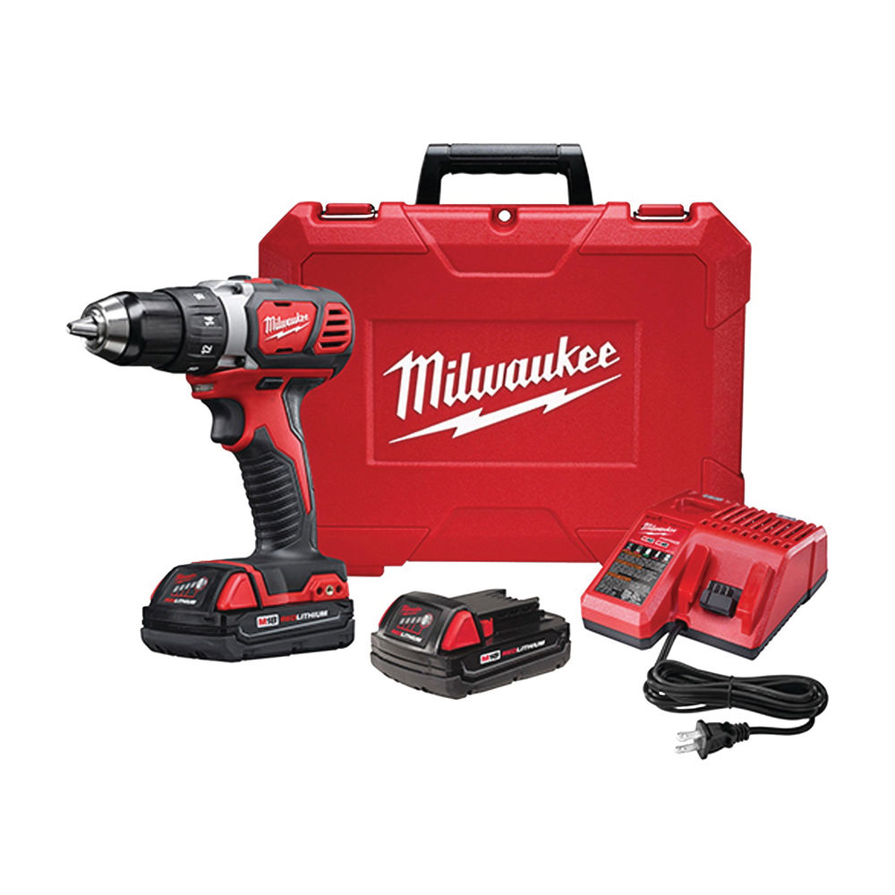 Milwaukee 2606-22CT Drill/Driver Kit, Battery Included, 18 V, 1.5