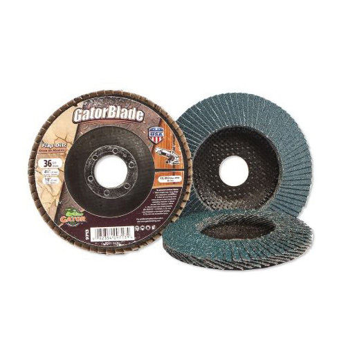 Gator 9718 Abrasive Flap Disc, 4-1/2 in Dia, 80 Grit, Medium