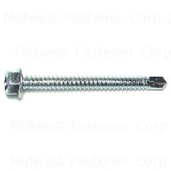 Midwest Fastener 10485 Screw, #14 Thread, 2-1/2 in L, Hex Drive