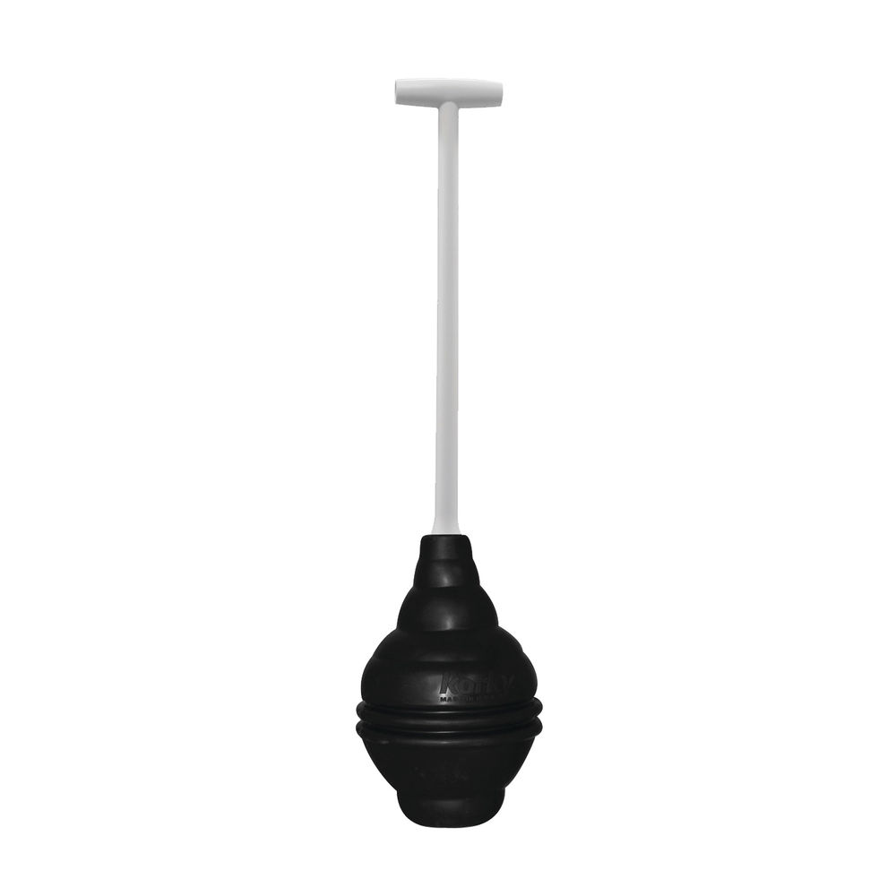 Korky BEEHIVE Max 99-4A Toilet Plunger, Black, 6 in Cup, T-Shaped