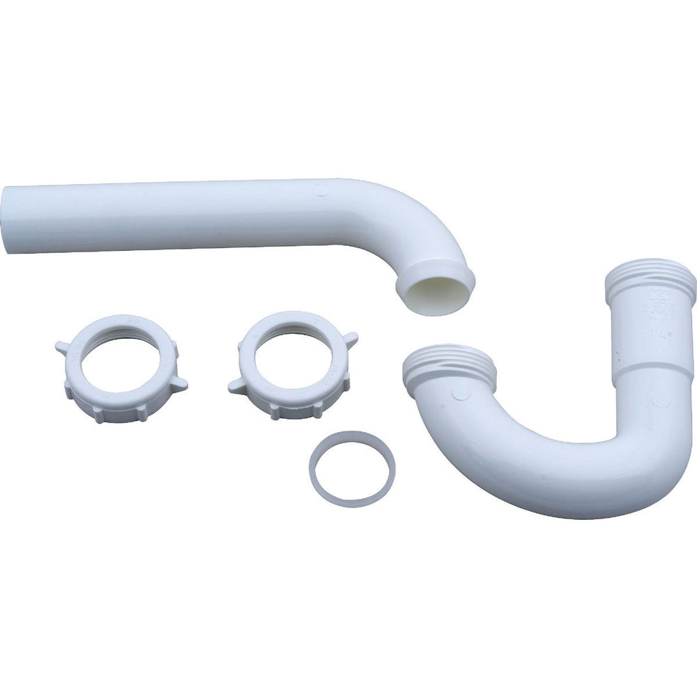 Do It Best 434756 P-Trap, 1-1/4 in, Polypropylene, White at