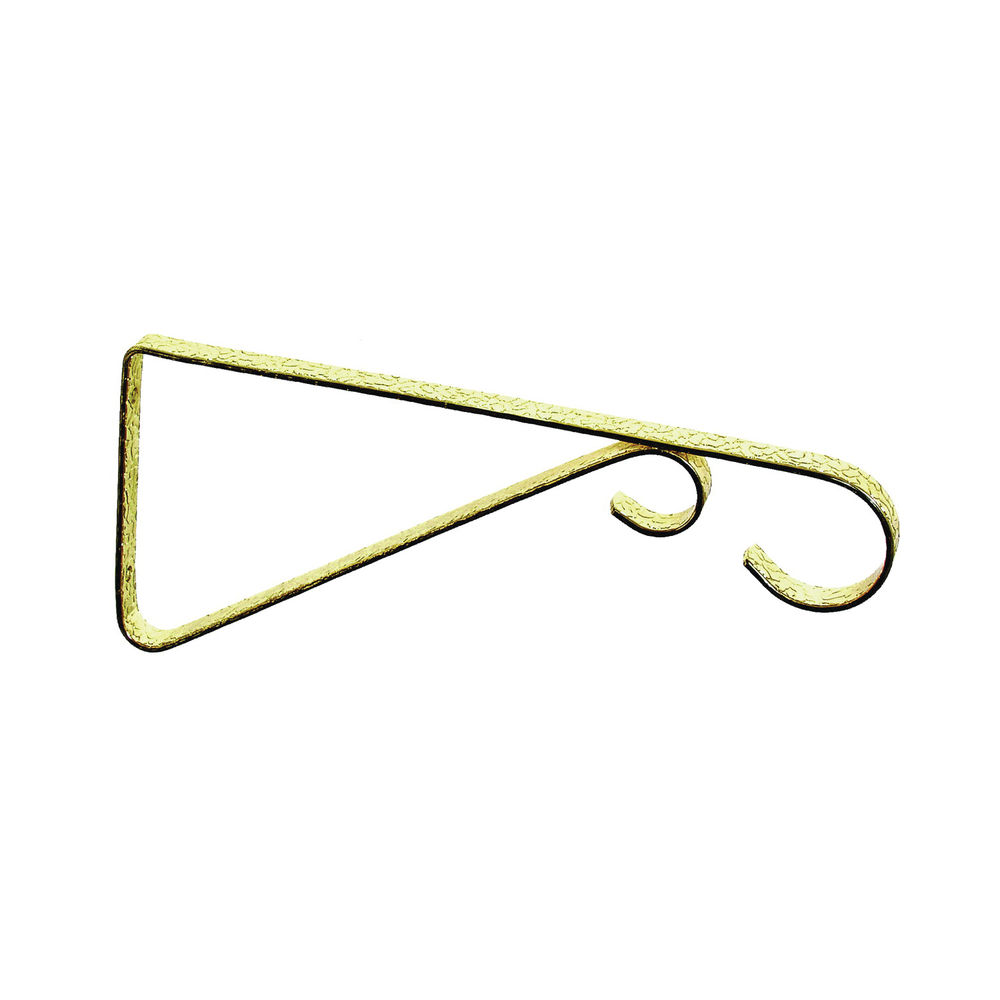 Landscapers Select GB0343L Hanging Plant Bracket, 9-5/8 L, Steel, Brass,  Wall Mount Mounting at Norfolk Hardware & Home Center | Plant Hooks &  Hangers