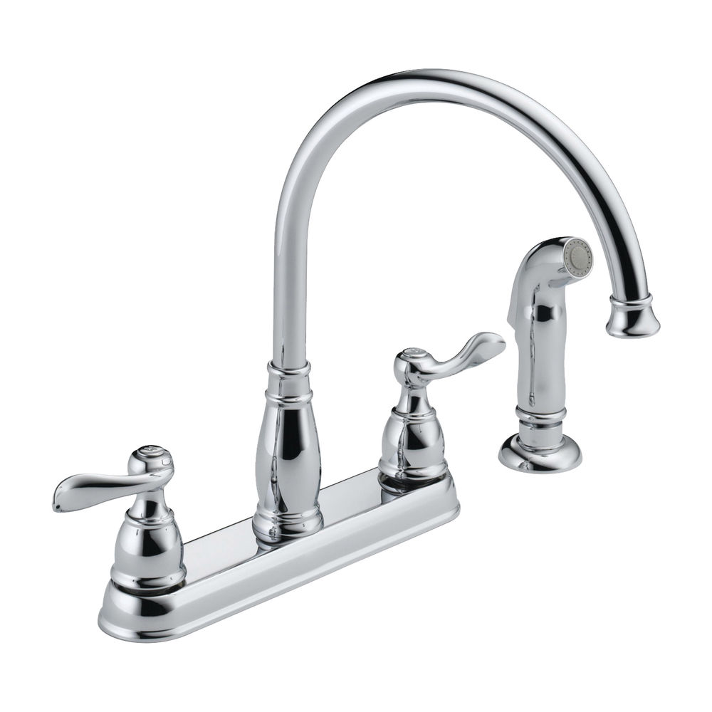 Delta Windemere Series 21996LF-SS Kitchen Faucet with Side Sprayer