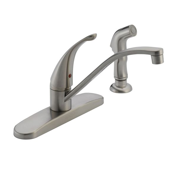 Delta Peerless Tunbridge Series P188500LF Kitchen Faucet with Side