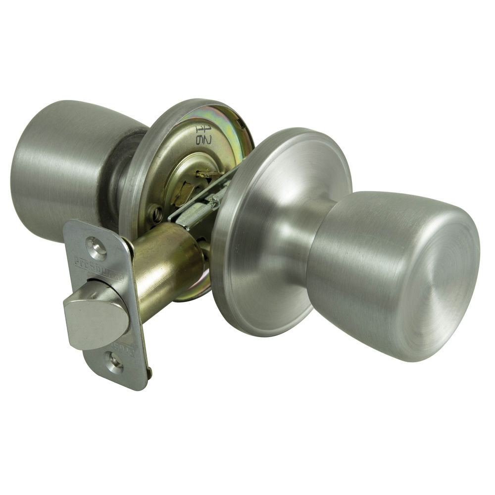 ProSource TS630BRA4V Passage Knob, Metal, Stainless Steel, 2-3/8