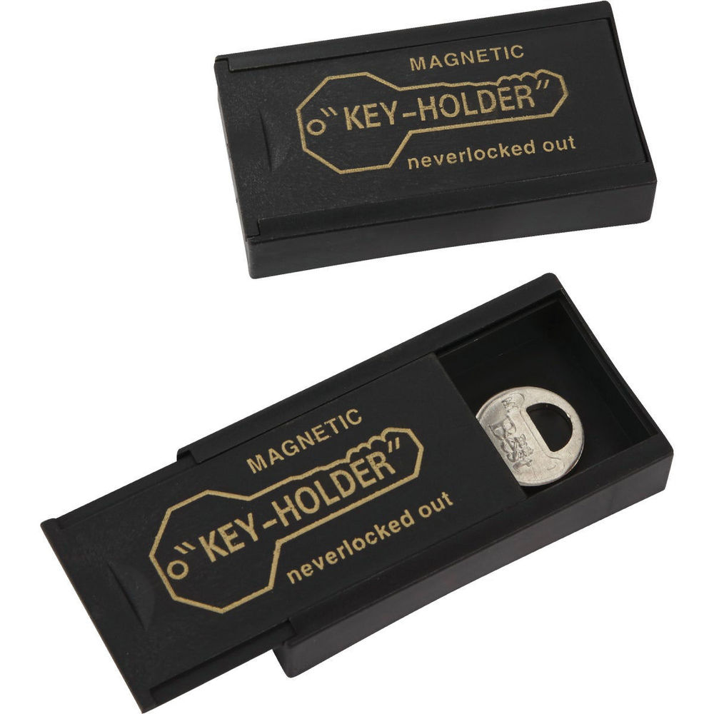 Smart Savers A0634 Key Hider, Plastic, Black, 3 in W, 1-3/4 in H