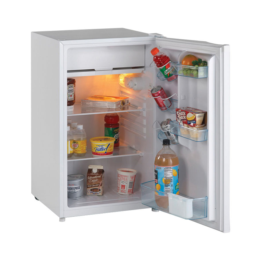 Avanti RM4406W Refrigerator, 4.4 cu-ft Refrigerator, White at