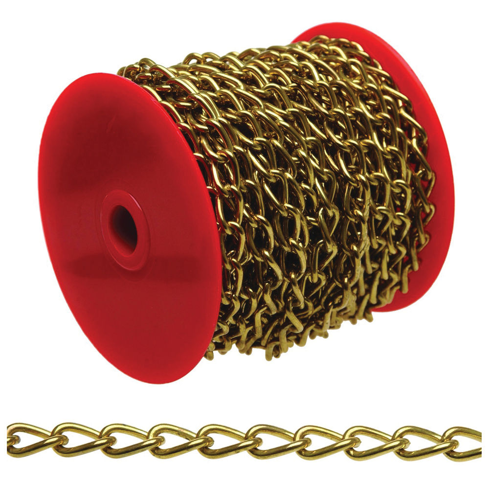 Campbell 0717017 Twist Chain, #70, 82 ft L, 5 lb Working Load