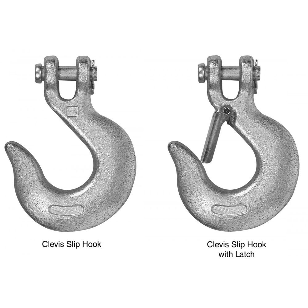 Campbell T9700624 Clevis Slip Hook with Latch, 3/8 in, 5400 lb
