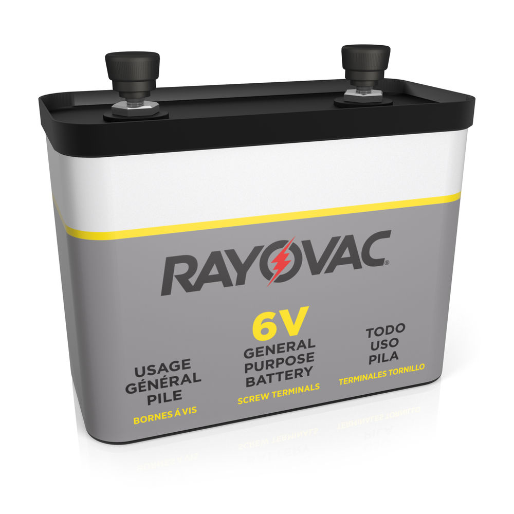 Rayovac 918C Lantern Battery, 6 V Battery, 12 Ah, Carbon Zinc at