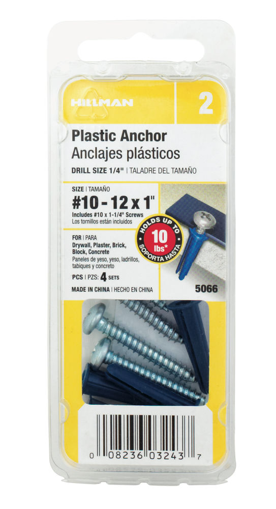 Anchor 10-12With Zn Scrcd4 at Family Hardware | Hollow Wall