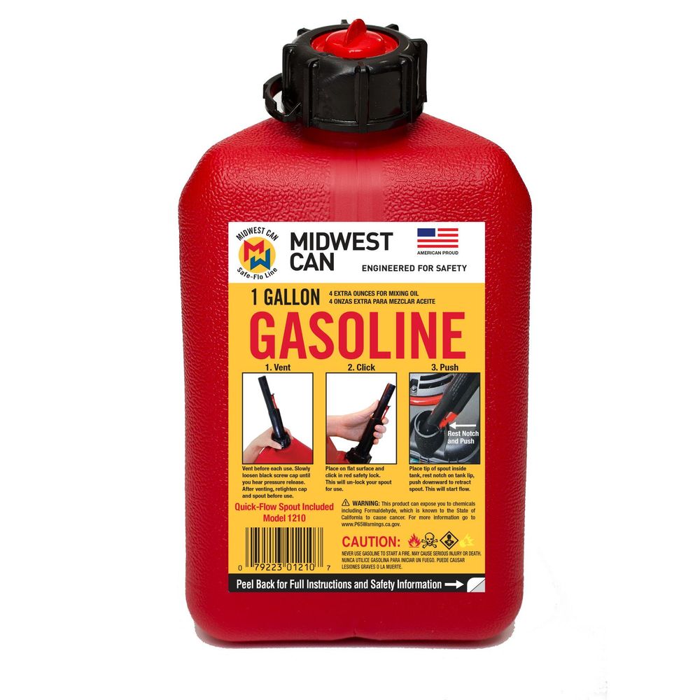 Quick-Flow Gas Can 1 gal. at Family Hardware | Gasoline Cans (Poly)