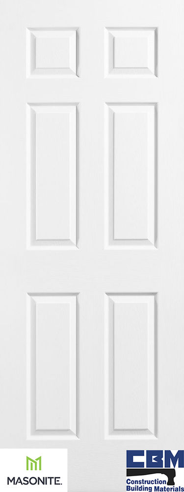 2/4 6/8 RH HOLLOW 6 PANEL TEXTURED 1-3/8 at CBM1946.com | Interior