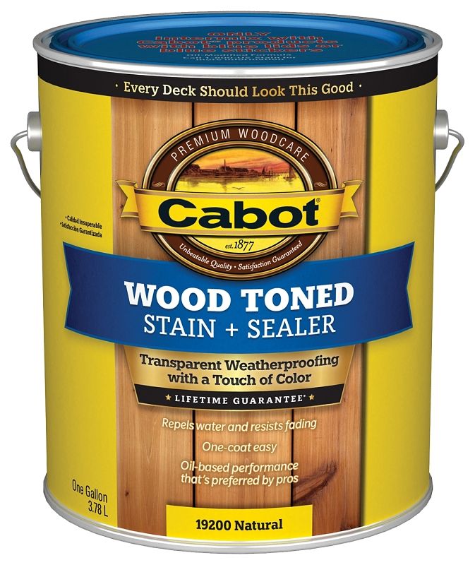 Cabot 19200 Wood Toned Stain & Sealer Transparent OilBased Deck and