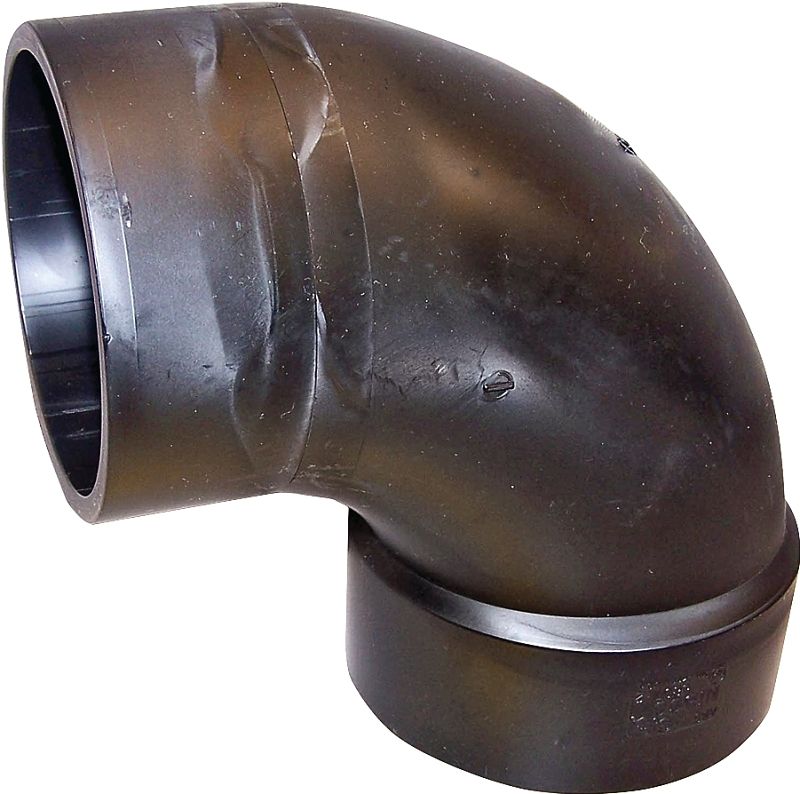 ABS 90° Street Bend 4-in Hub at Central Valley | ABS Fitting & Accessories